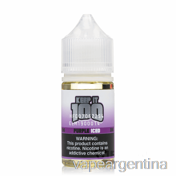 Helado Morado - Mantenlo 100 Sales - 30ml 50mg Vape Descartable